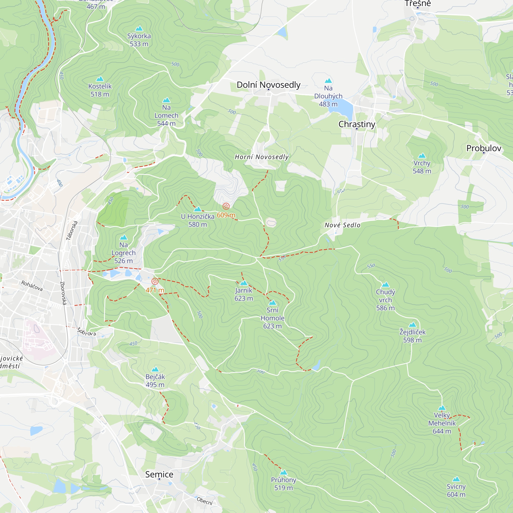 Chata Živec map