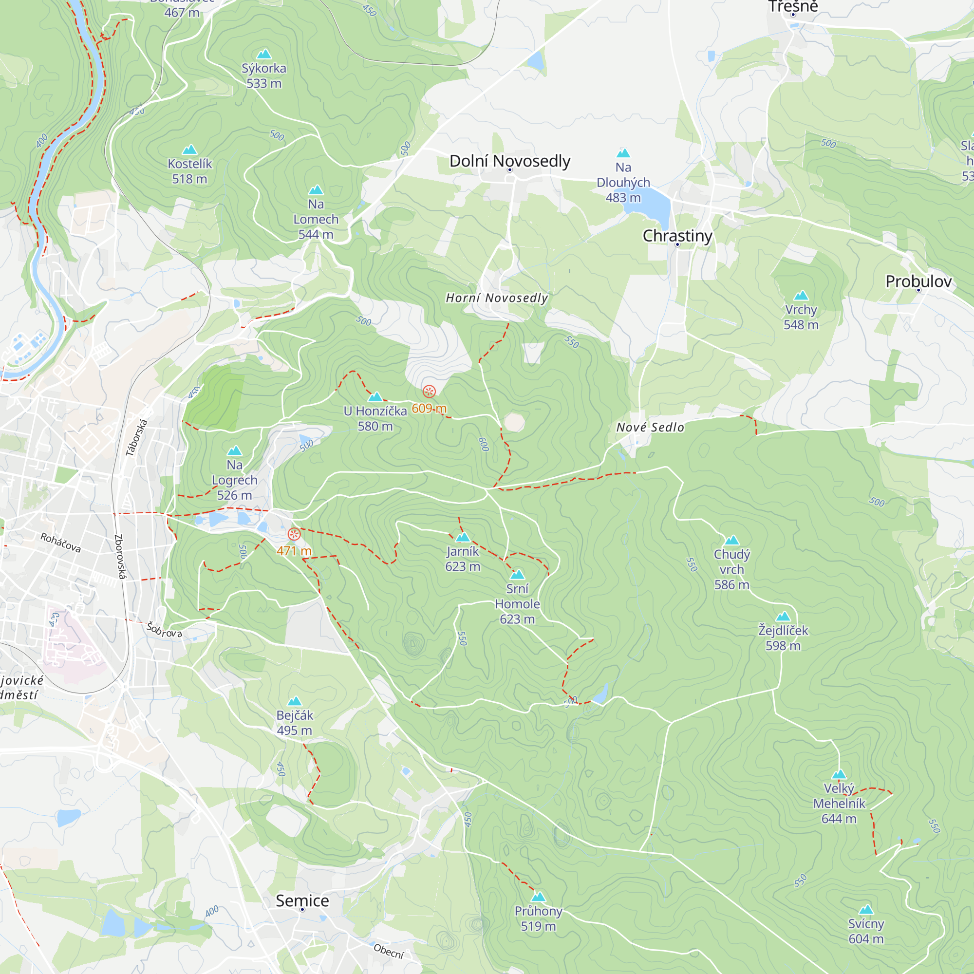 Chata Živec map