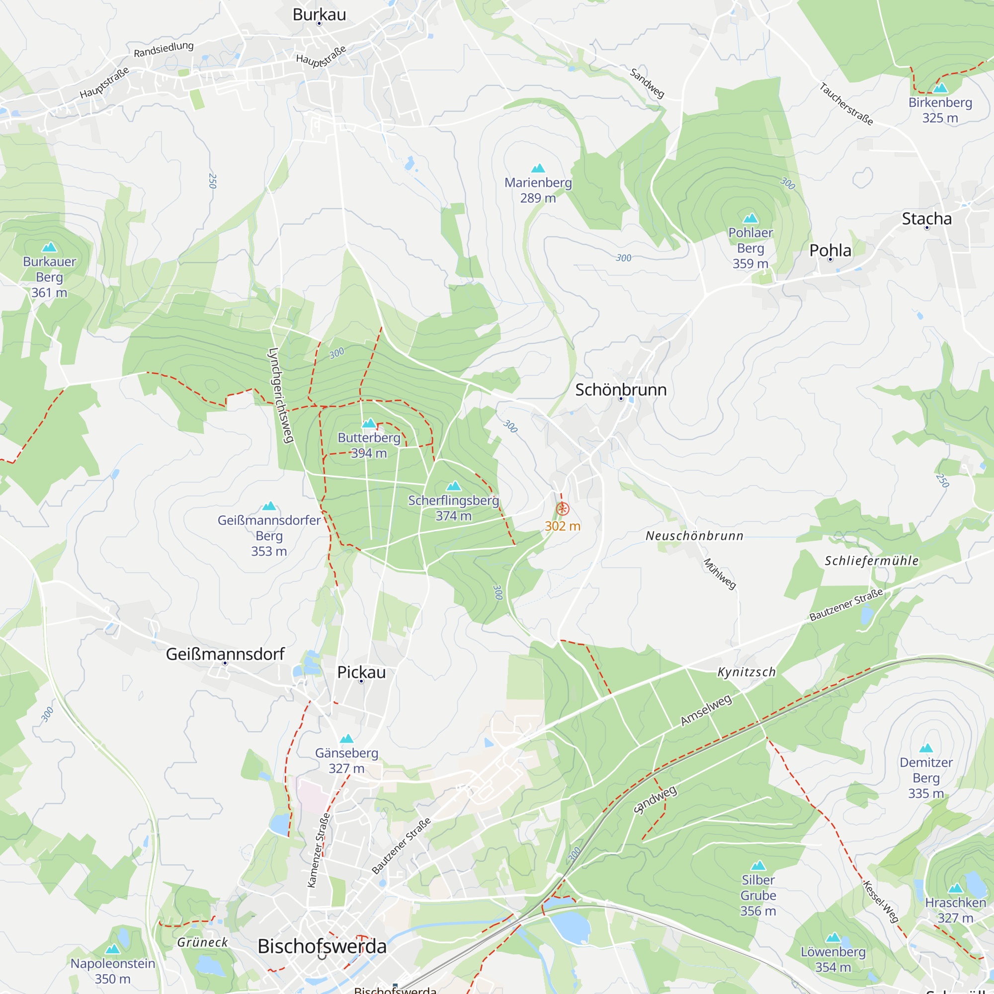 Jagdhütte am Butterberg map