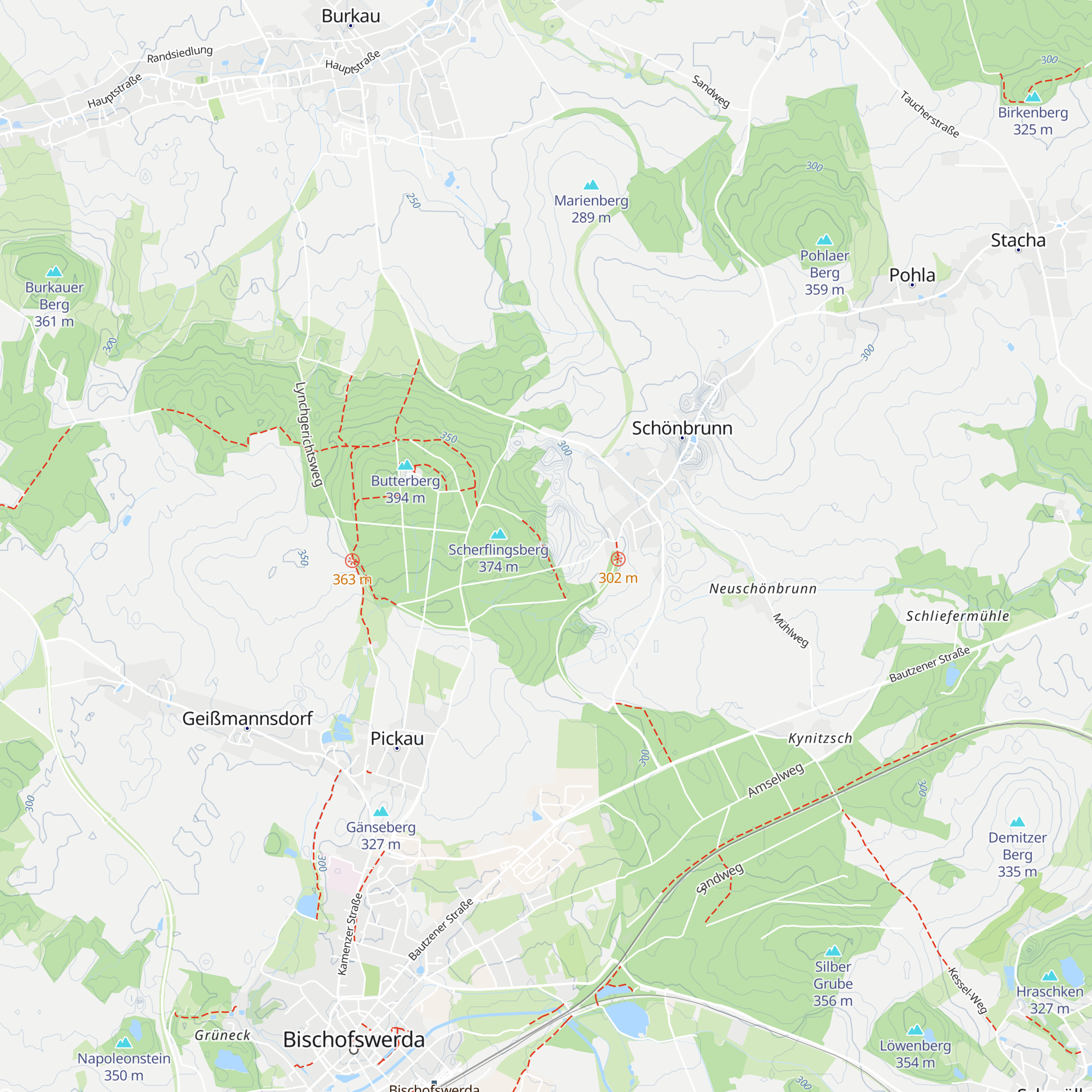 Jagdhütte am Butterberg map