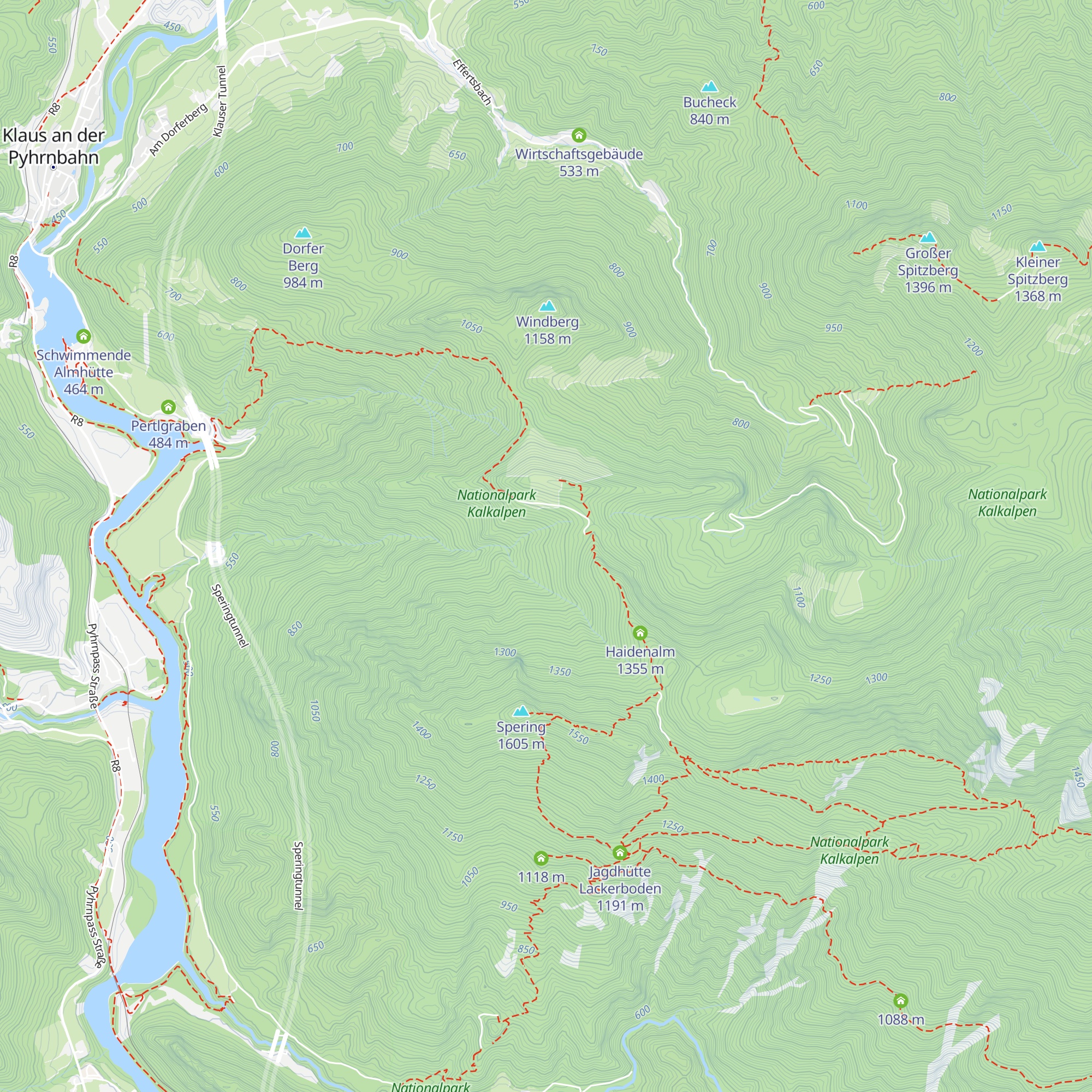 Jagdhütte Obere Wallergrabenhütte map