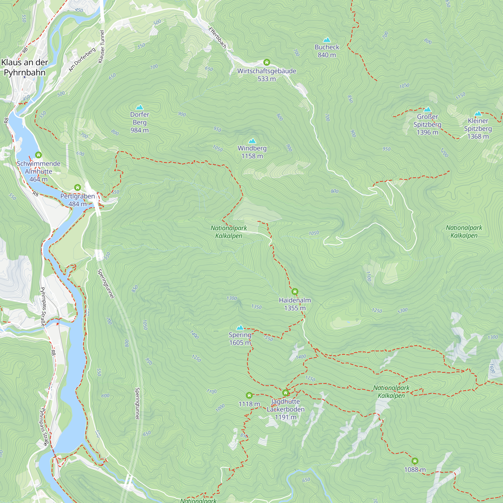 Jagdhütte Obere Wallergrabenhütte map