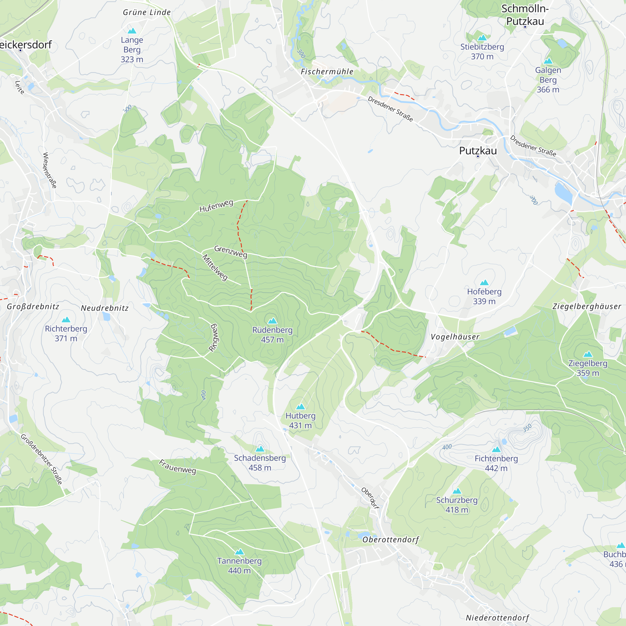 Schutzhütte am Rüdenberg map