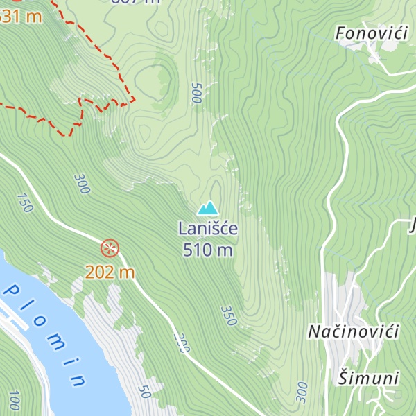 Map of Lanišće