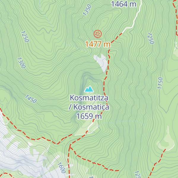 Map of Kosmatitza / Kosmatica