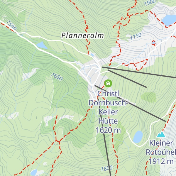 Map of Hildes Plannerstubn Kegelbahn Leitner