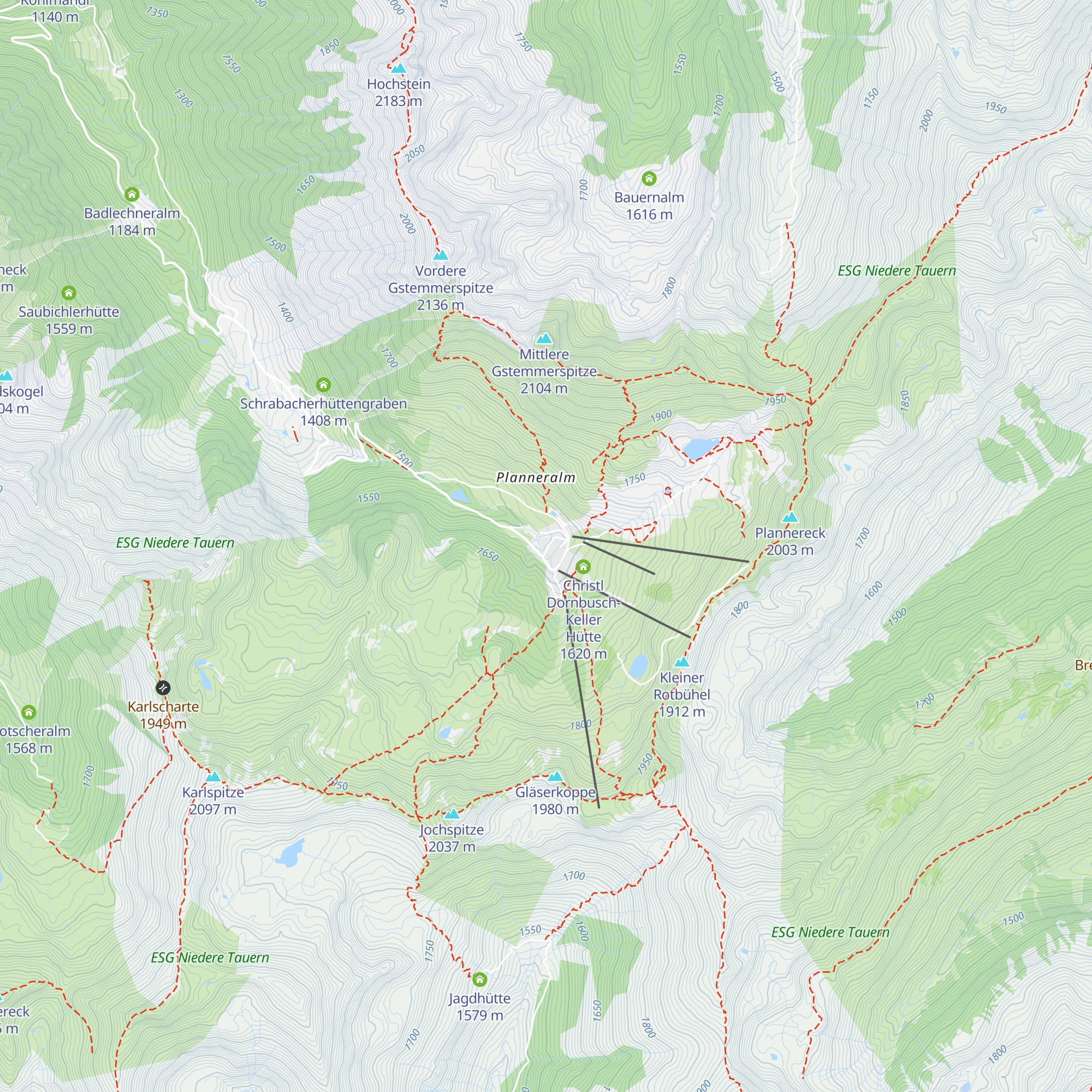 Köberlhütte map