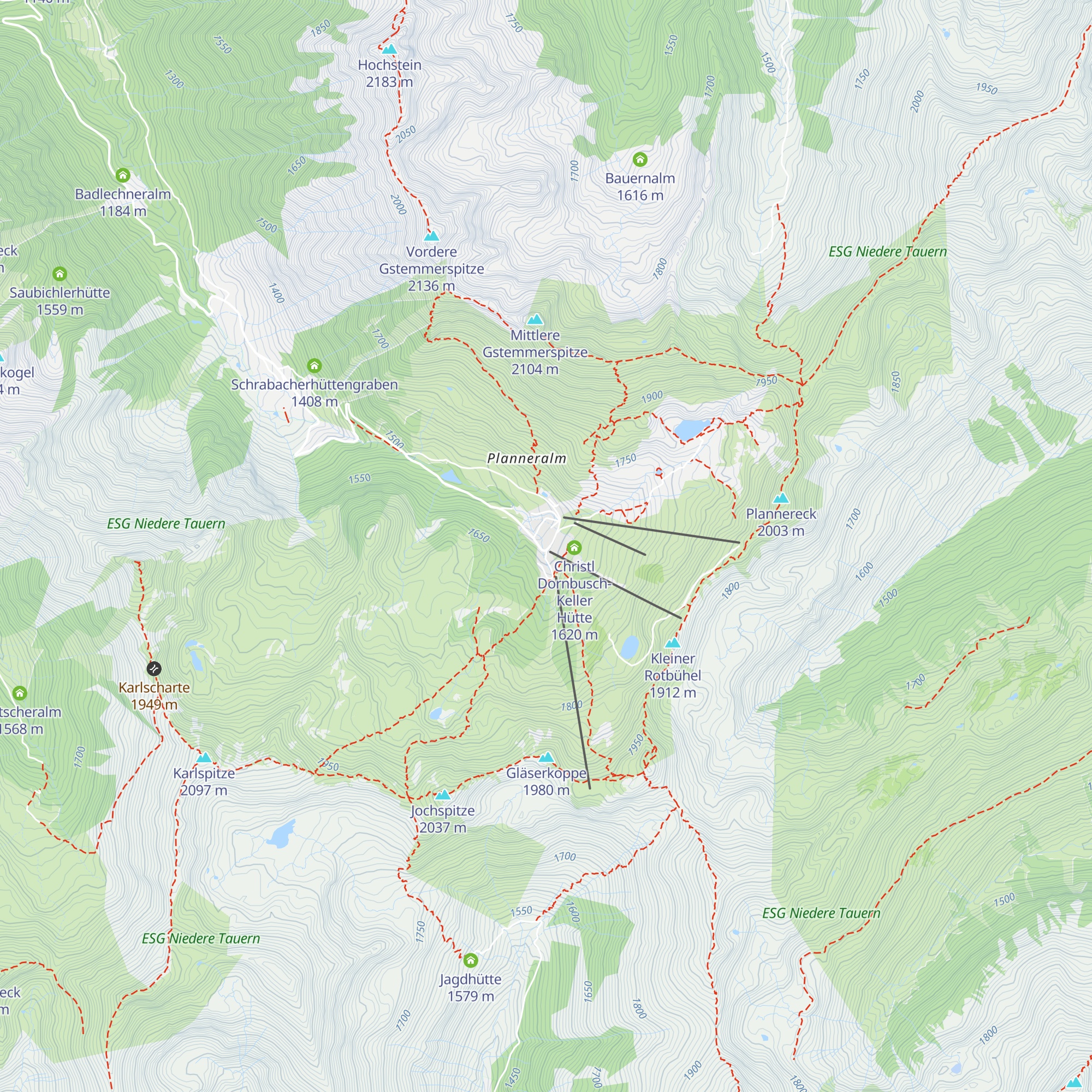 Sportpension Reiter map