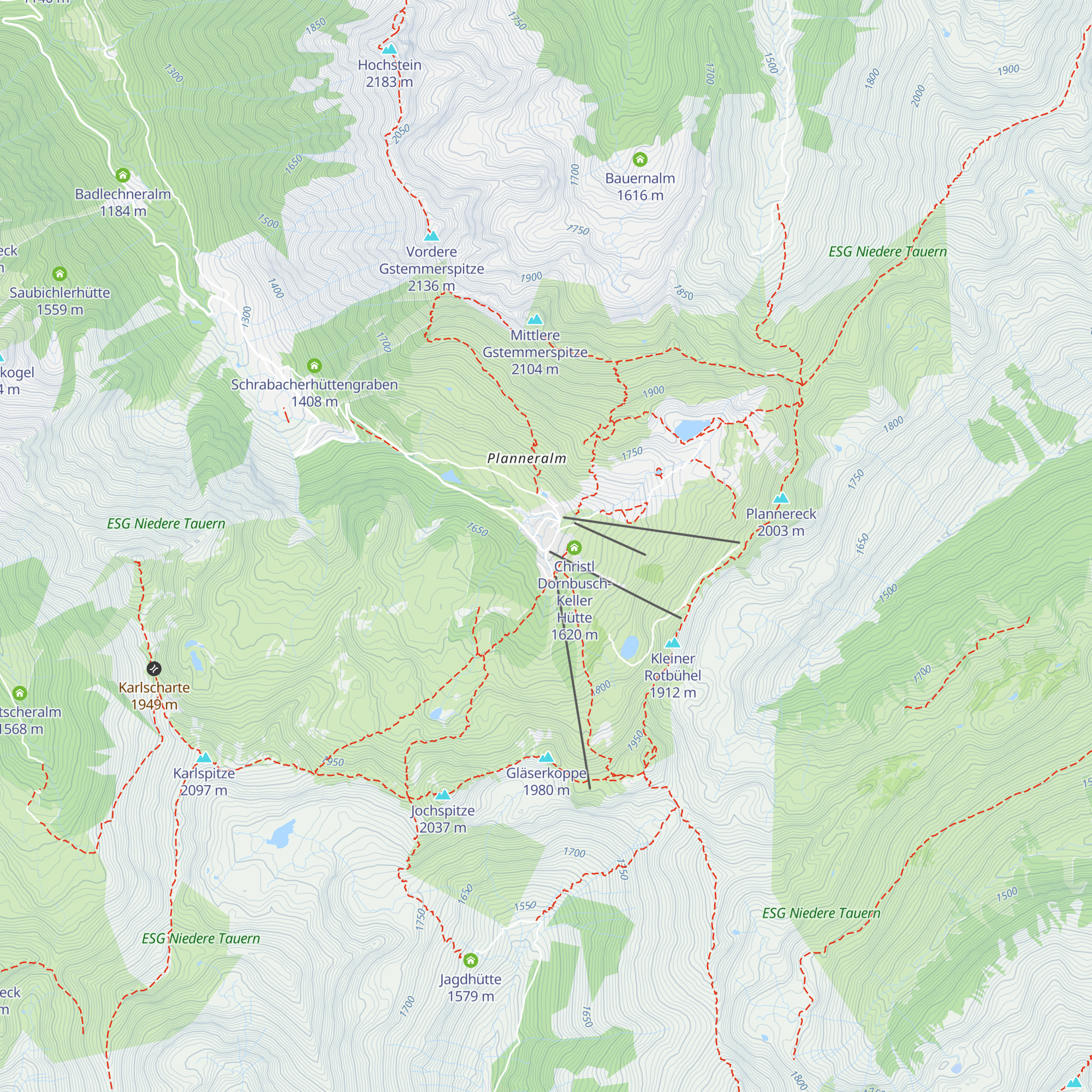 Sportpension Reiter map