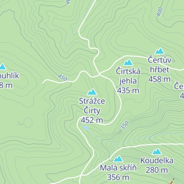 Map of Strážce Čirty