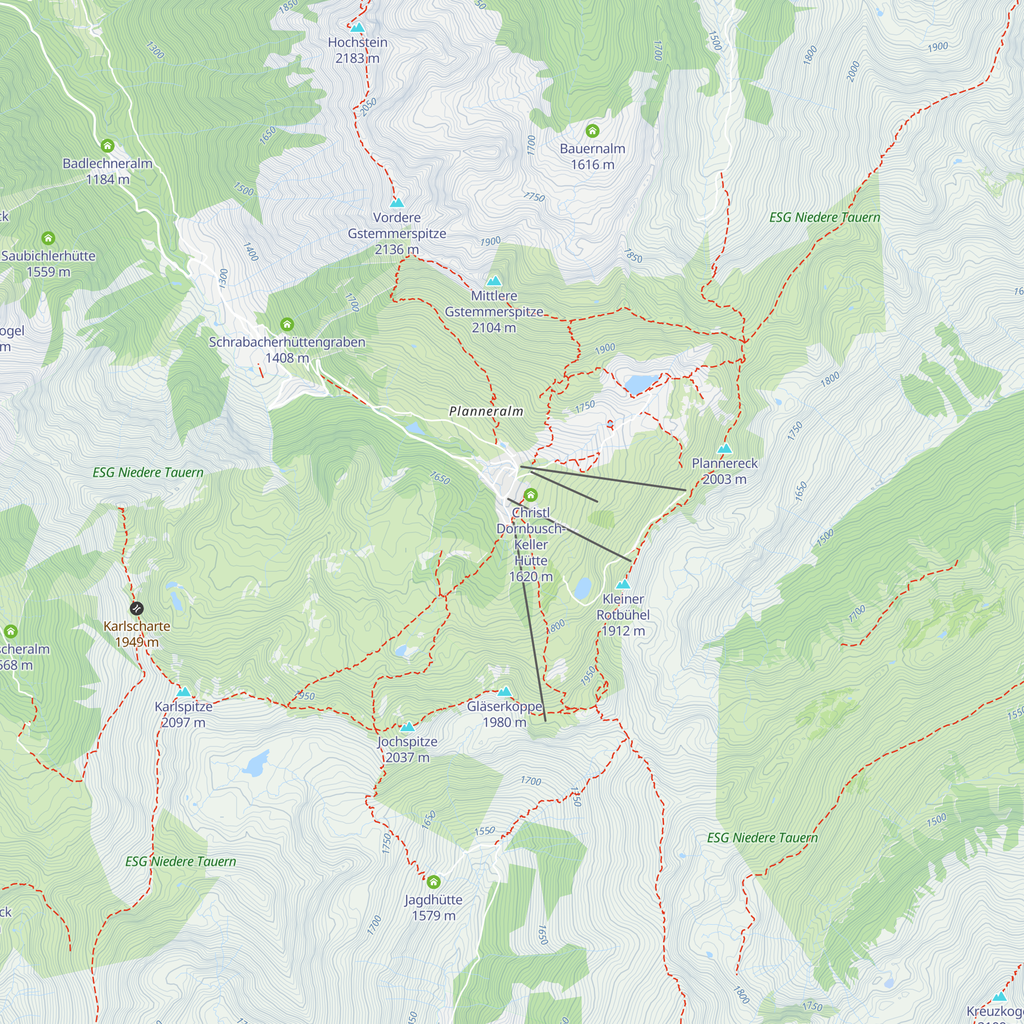 Alpengasthof Grimmingblick map
