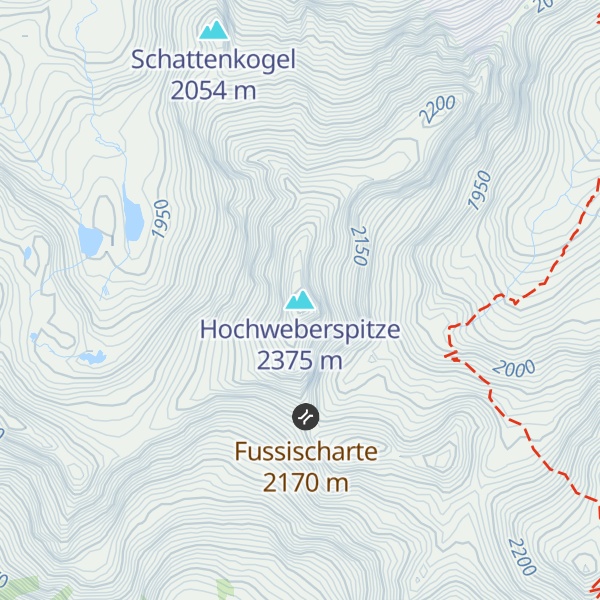 Map of Hochweberspitze