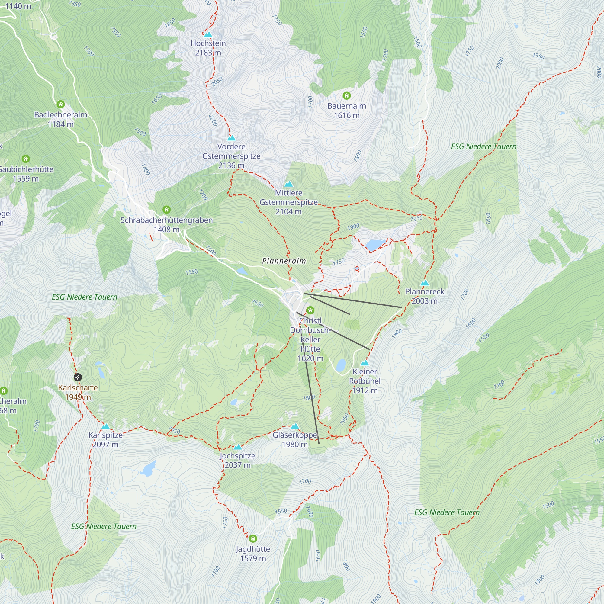 Bergrettungshütte map