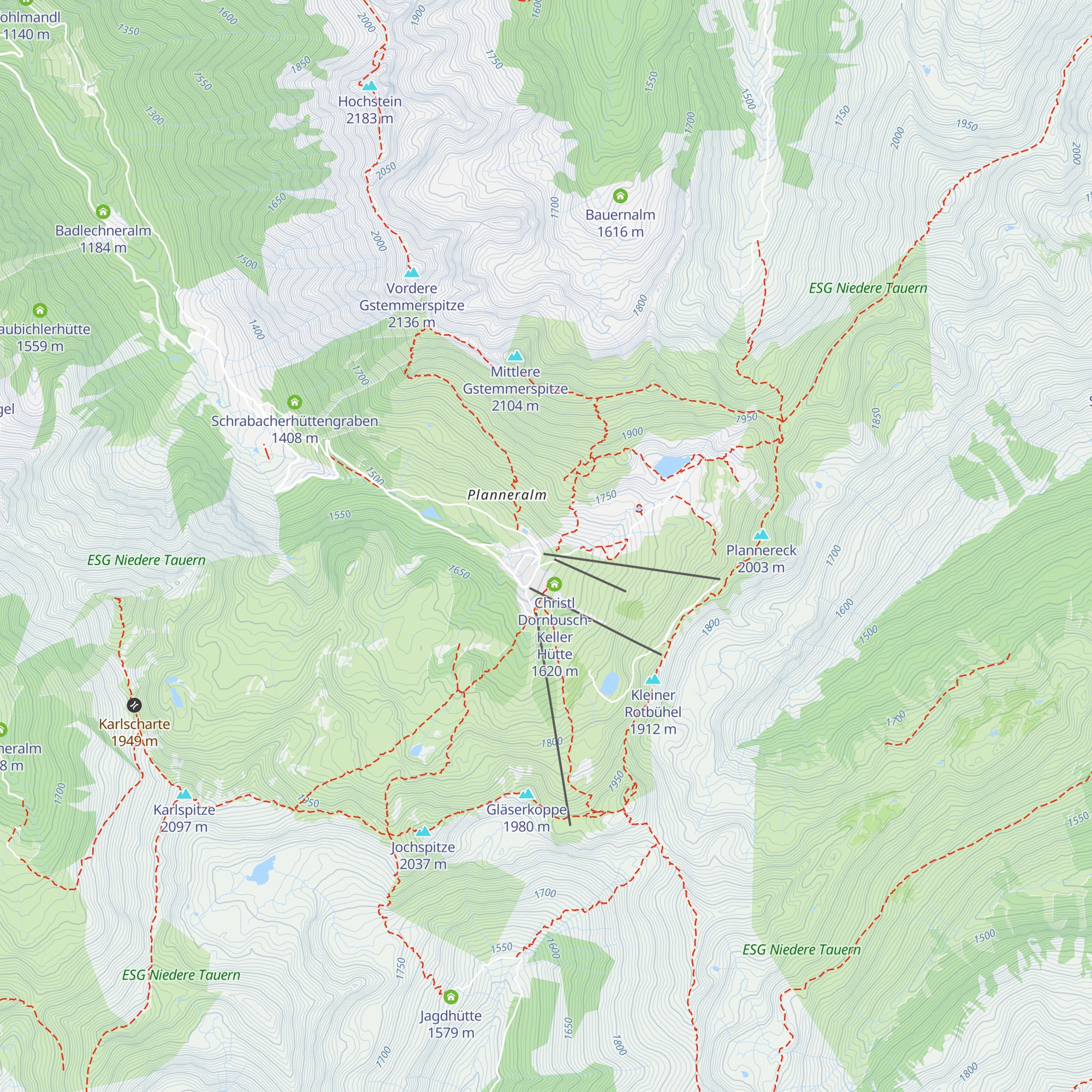 Seekaralm map