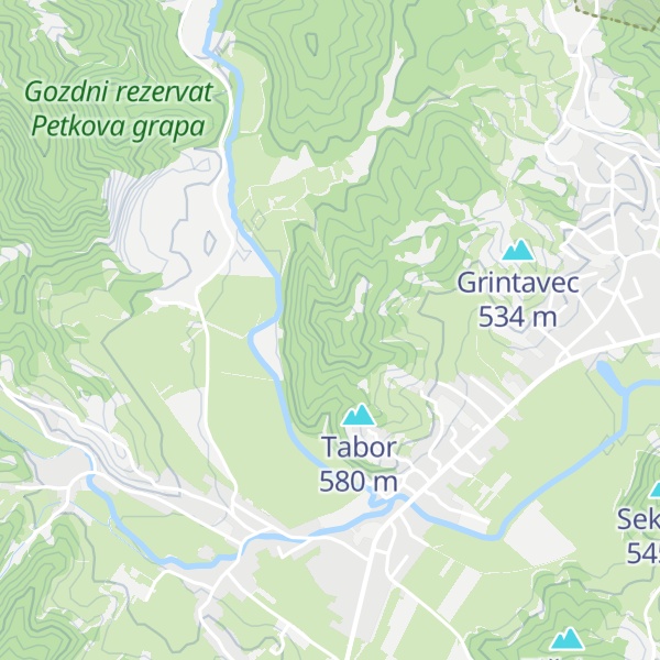 Map of Velike Bukve