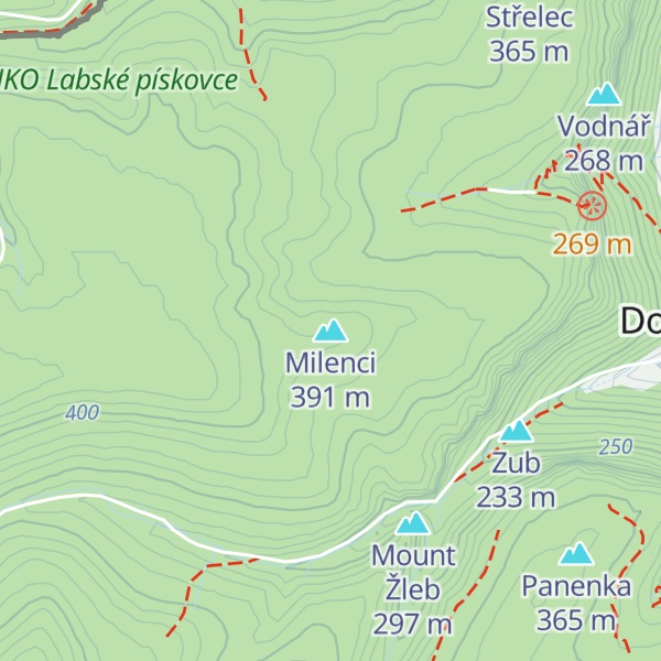 Map of Milenci
