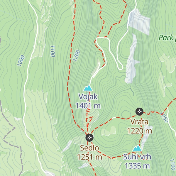 Map of Vojak