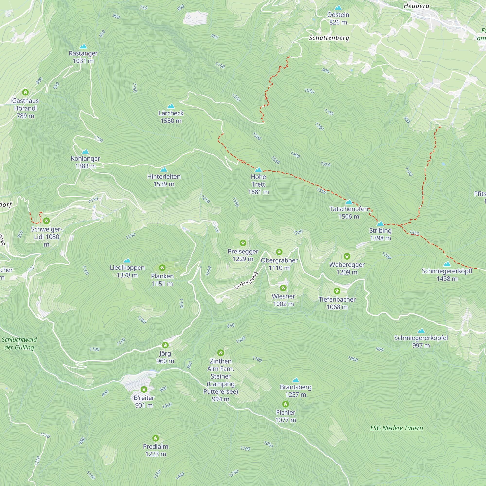 Preisegger map