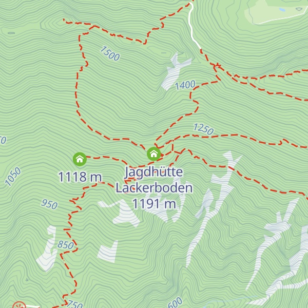 Map of Jagdhütte Lackerboden