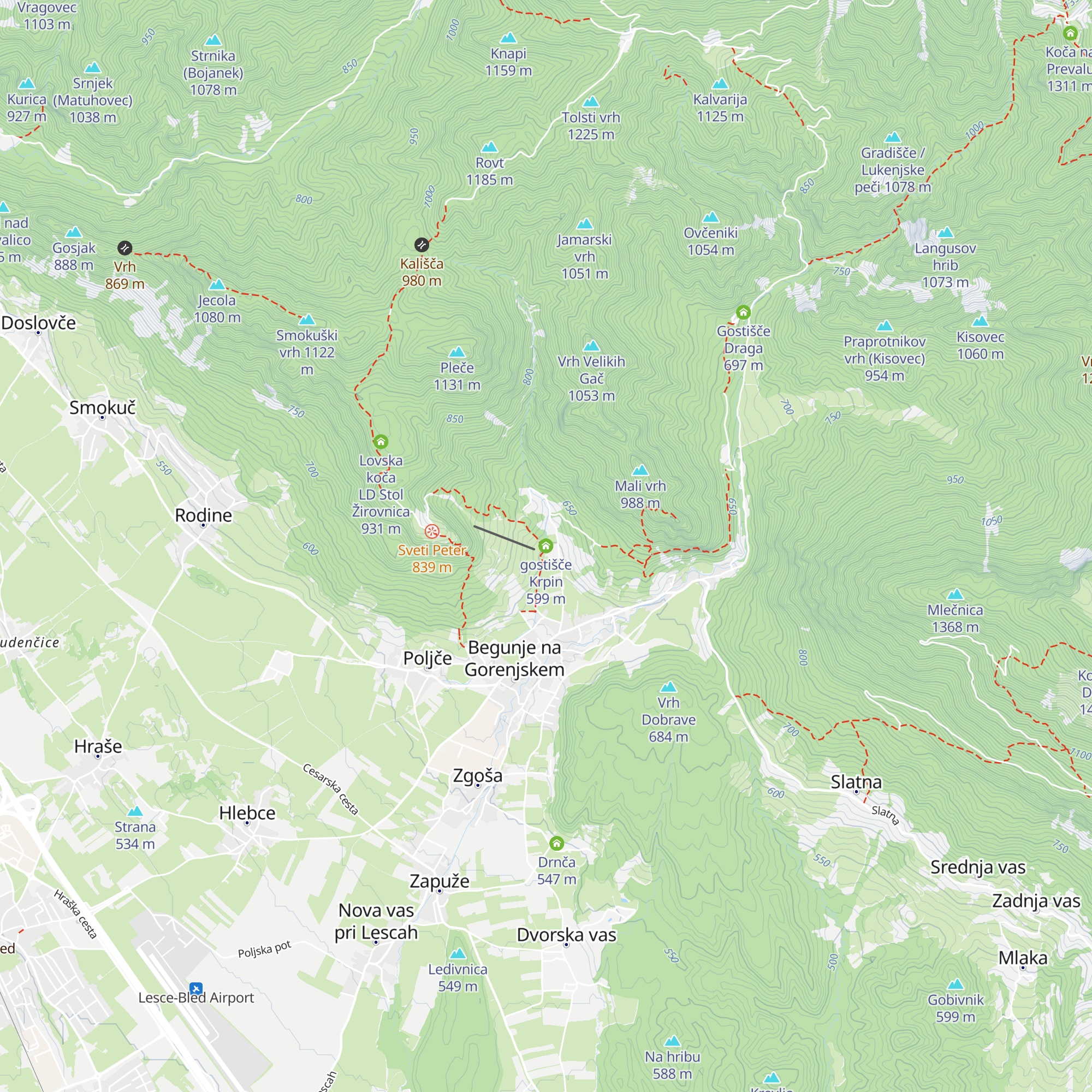 gostišče Krpin map