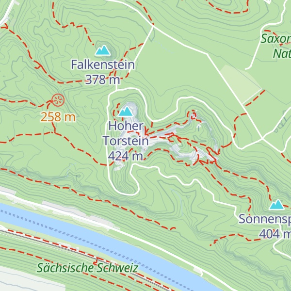 Map of Schrammsteinscheibe
