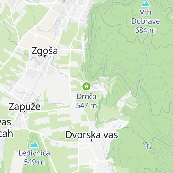 Map of Drnča