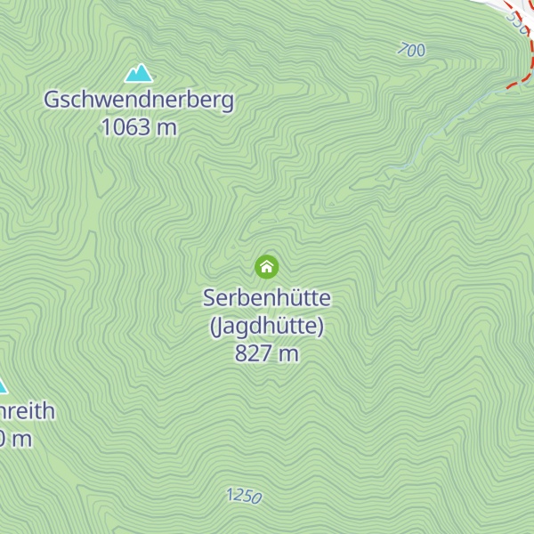 Map of Serbenhütte (Jagdhütte)