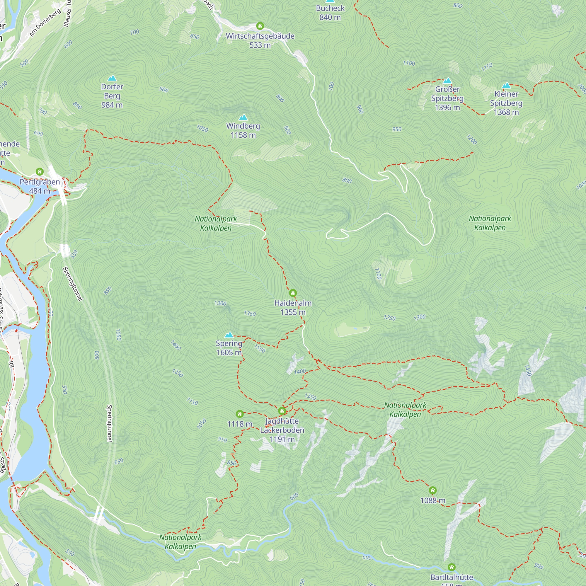 Haidenalm map