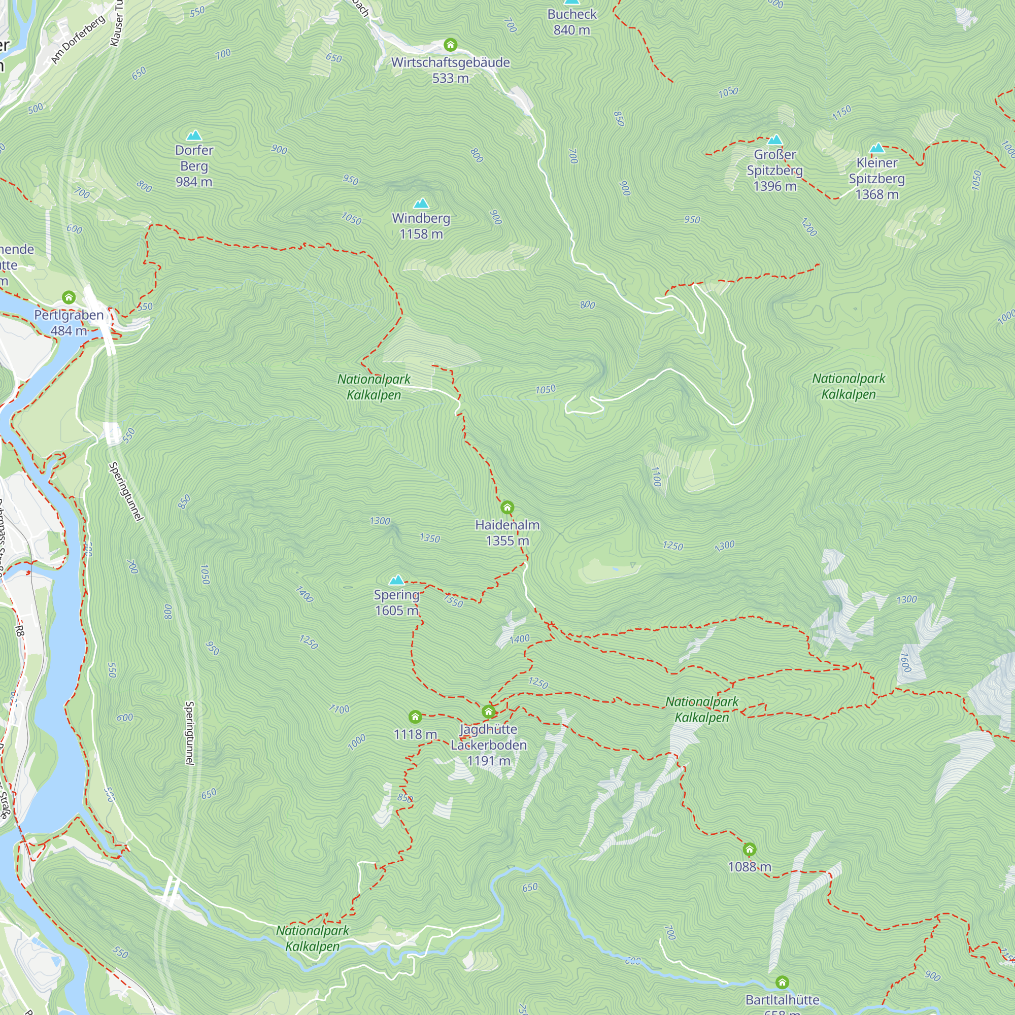 Haidenalm map