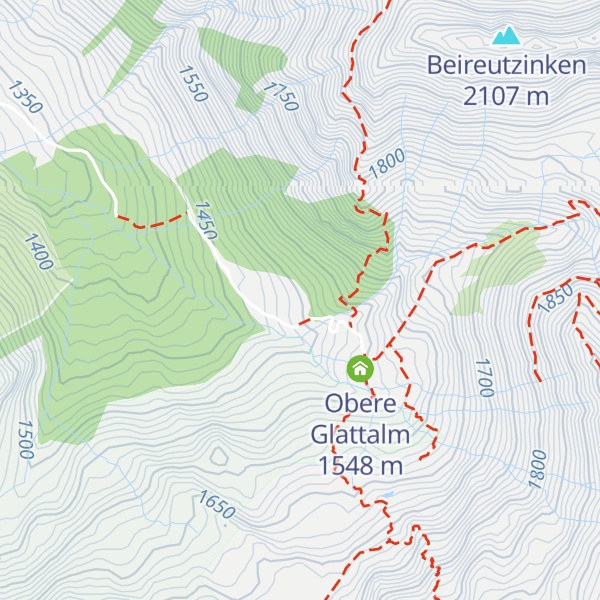 Map of Untere Glattalm