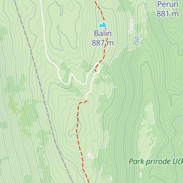 Map of Hunters hut Perun