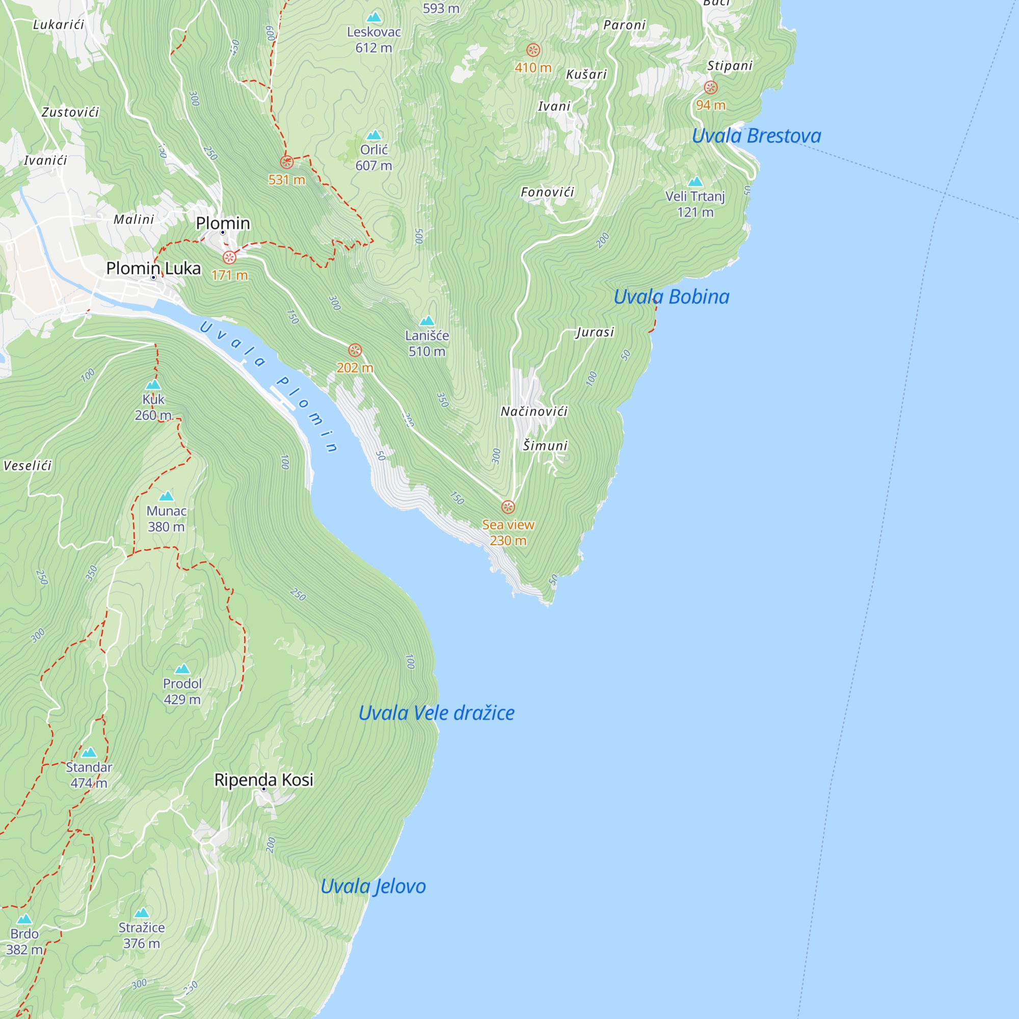 Hotel Flanona map