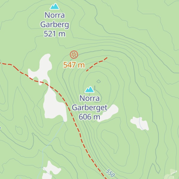 Map of Norra Garberget