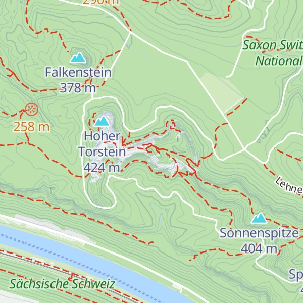 Map of Schrammsteinwächter