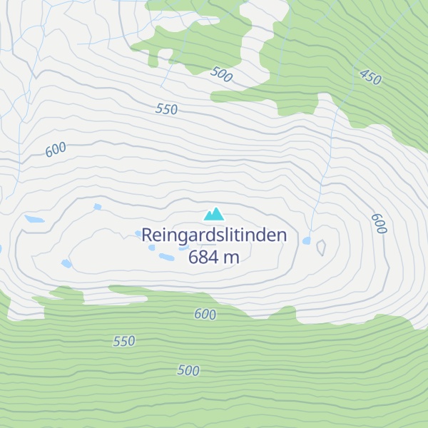 Map of Reingardslitinden
