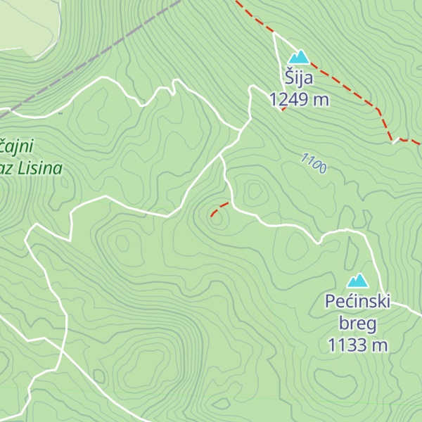 Map of Vodička griža