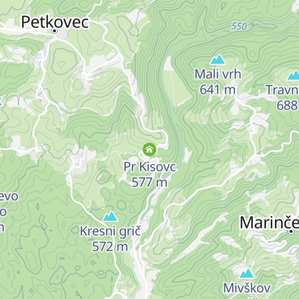 Map of Pr Kisovc