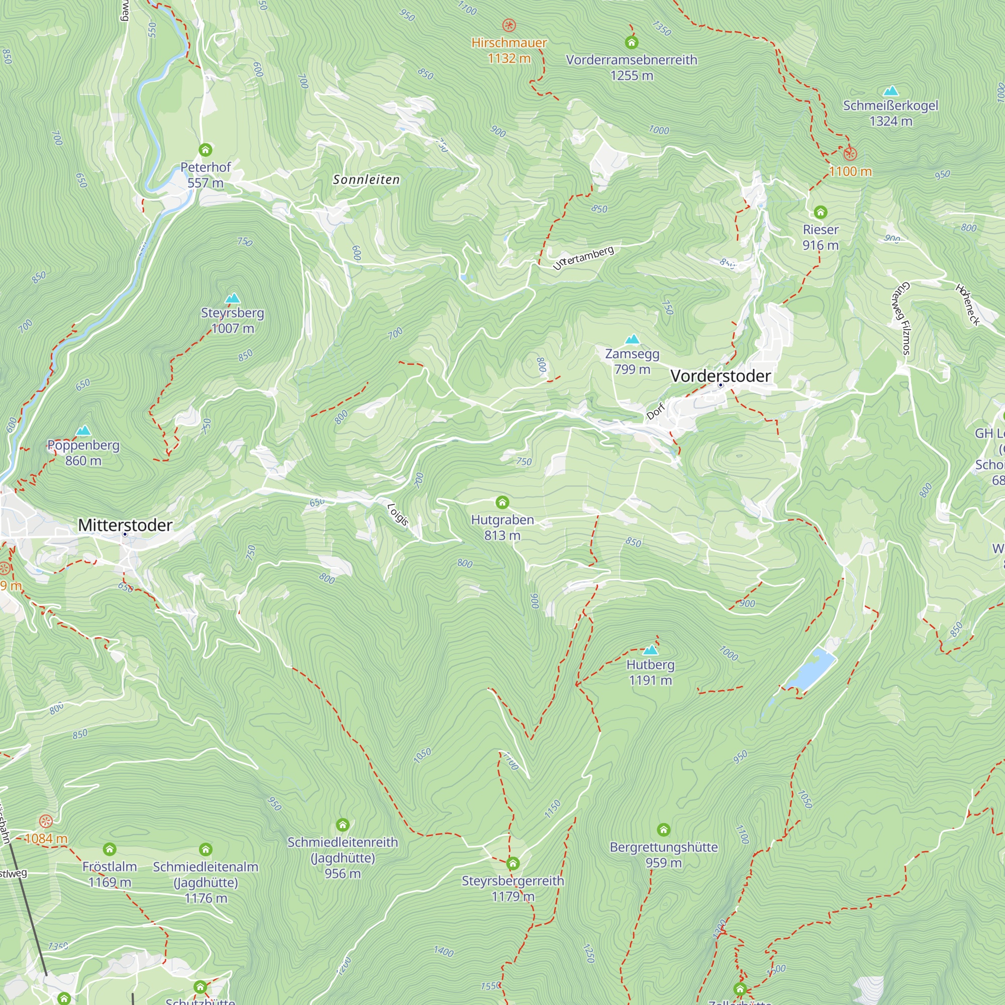 Hutgraben map