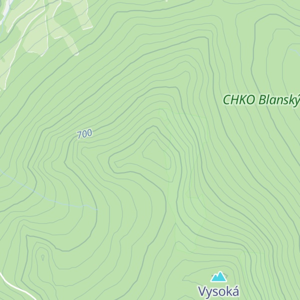 Map of Chrášťanský vrch