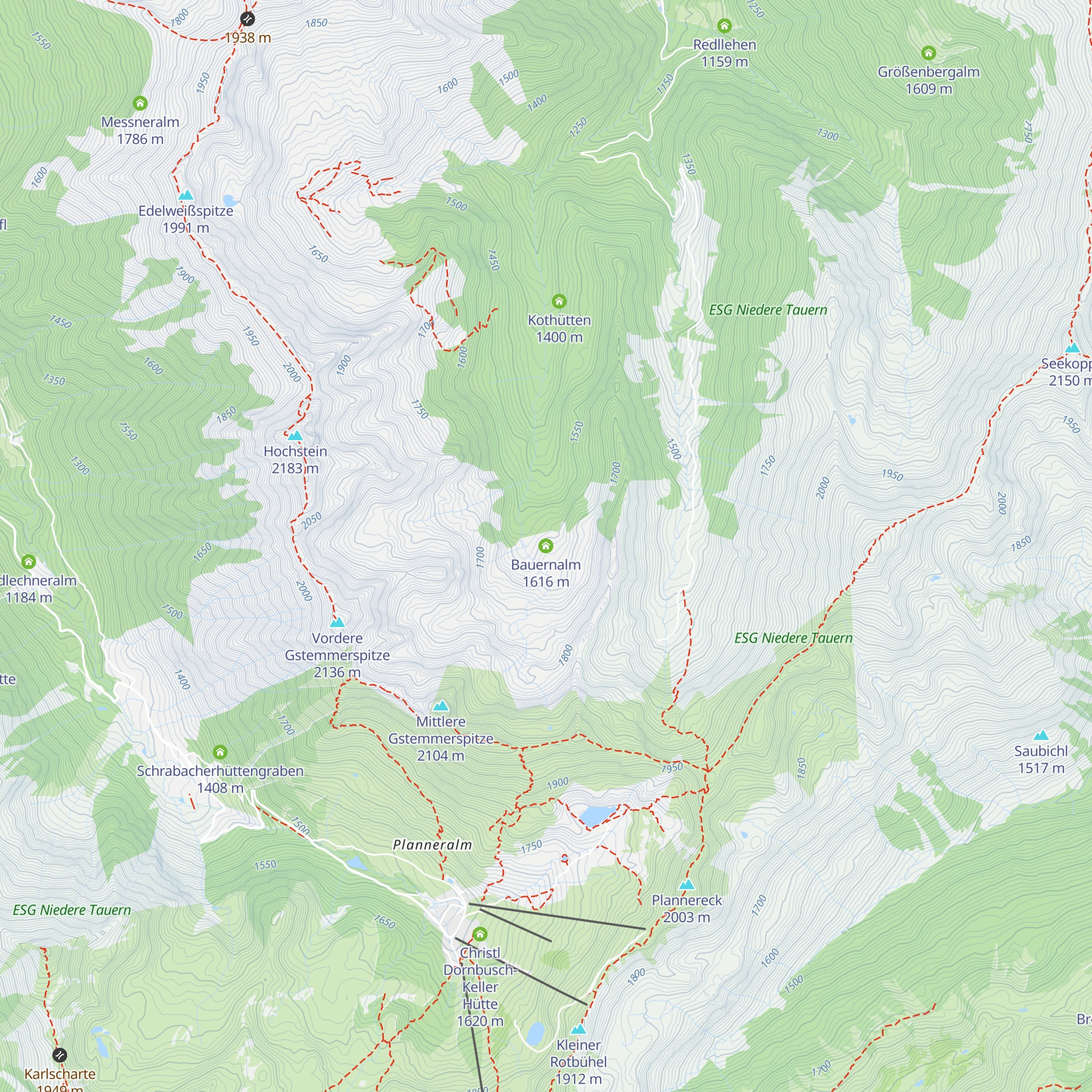 Bauernalm map