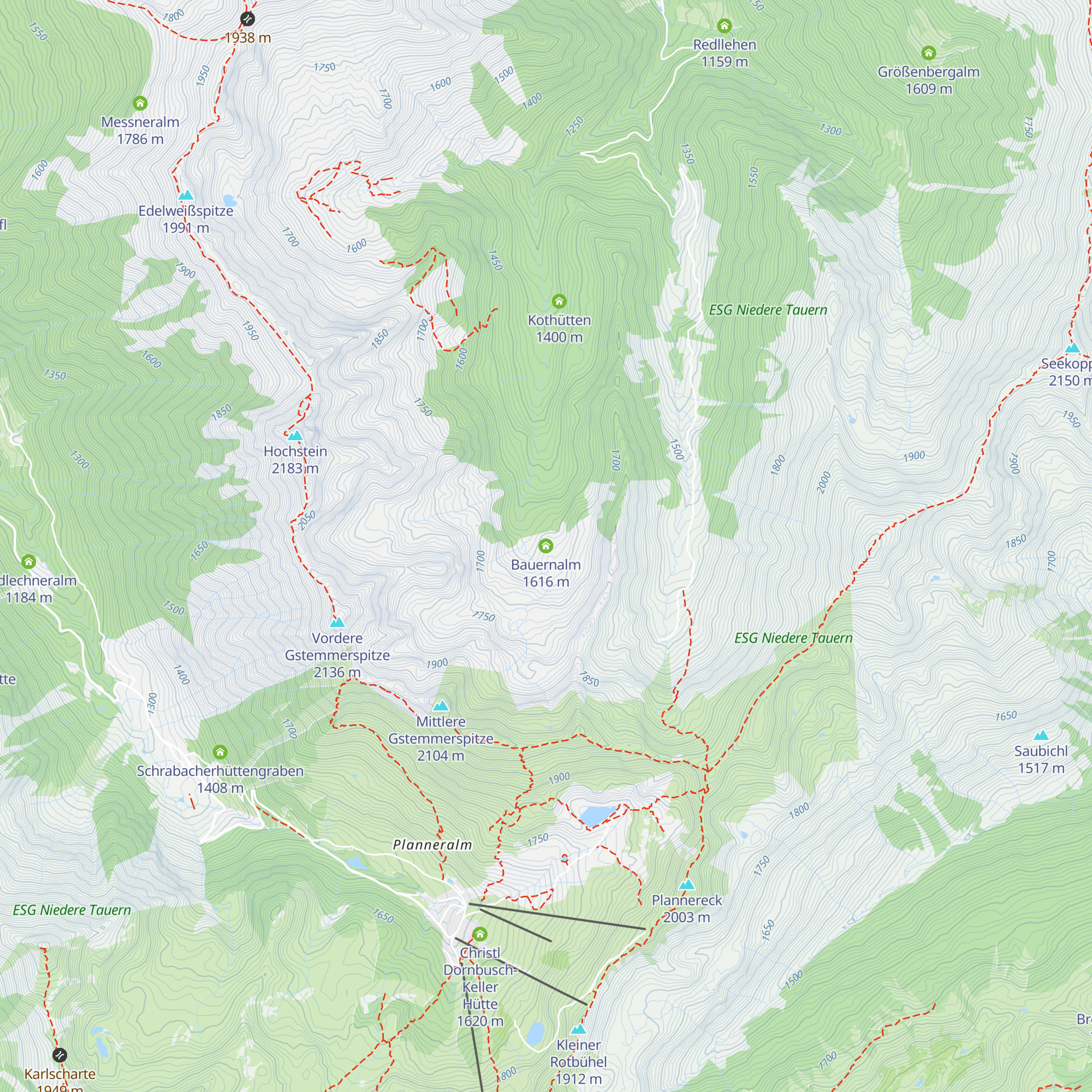 Bauernalm map
