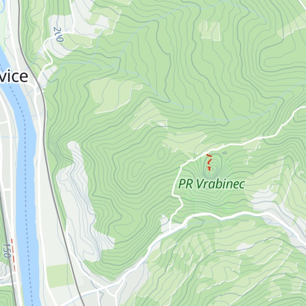 Map of Vrabinec