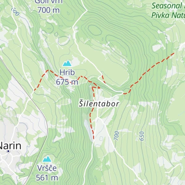 Map of Šilentabor