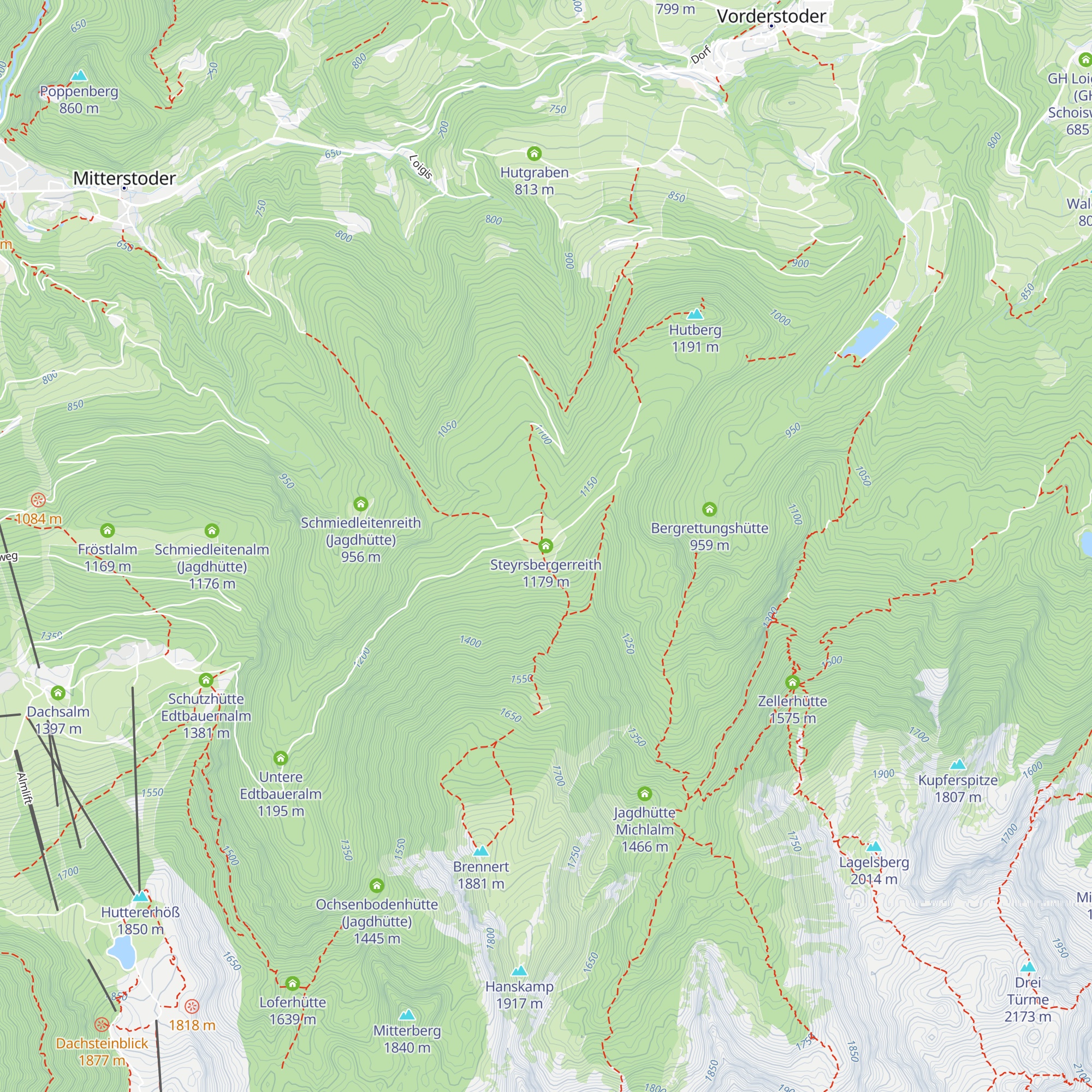 Steyrsbergerreith map
