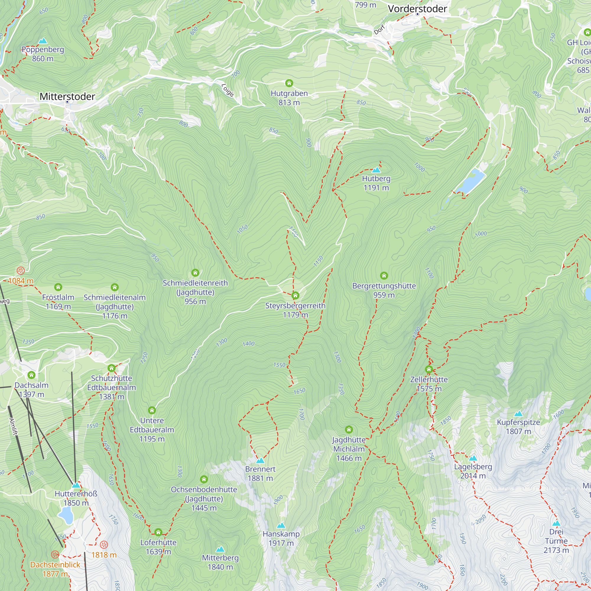 Steyrsbergerreith map