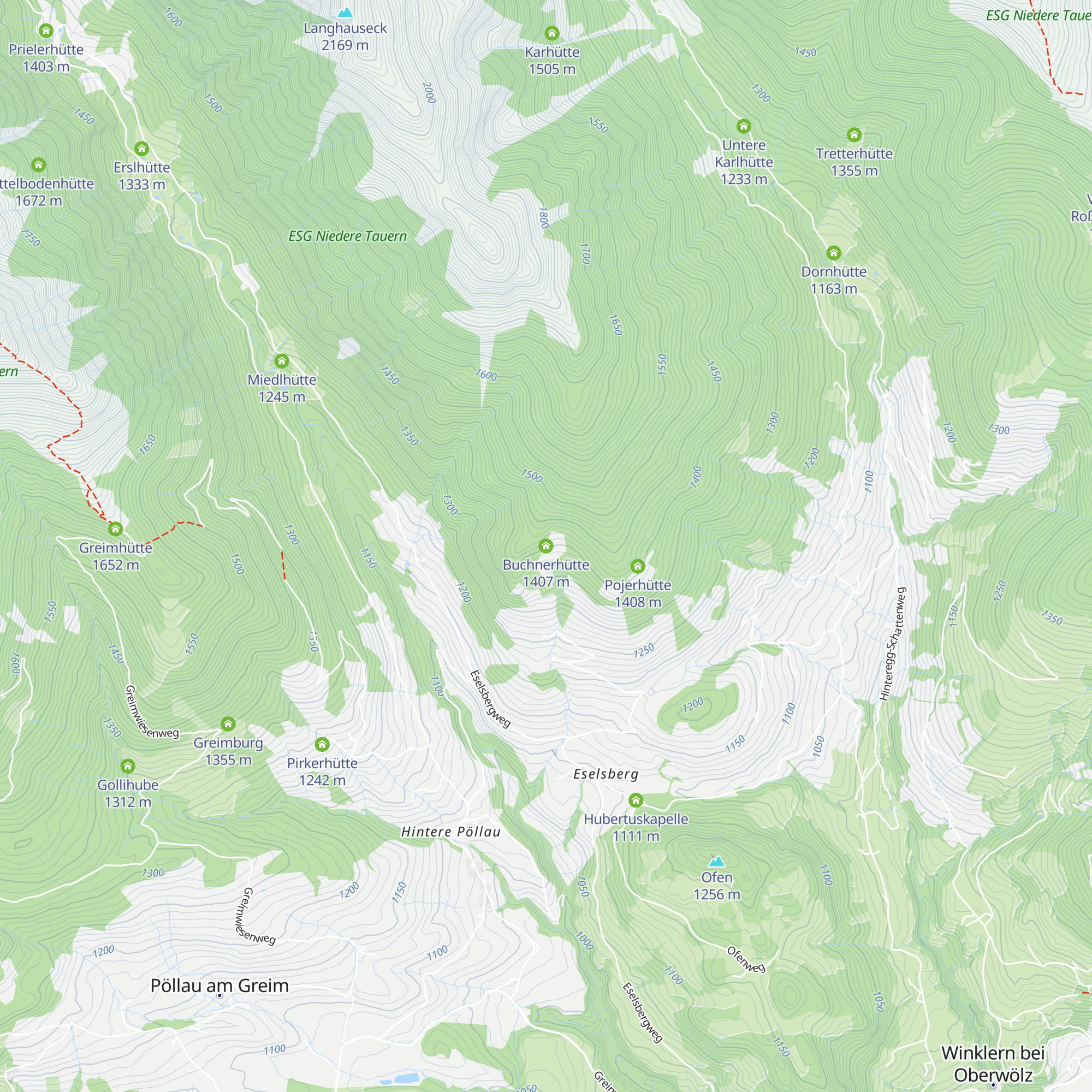 Buchnerhütte map