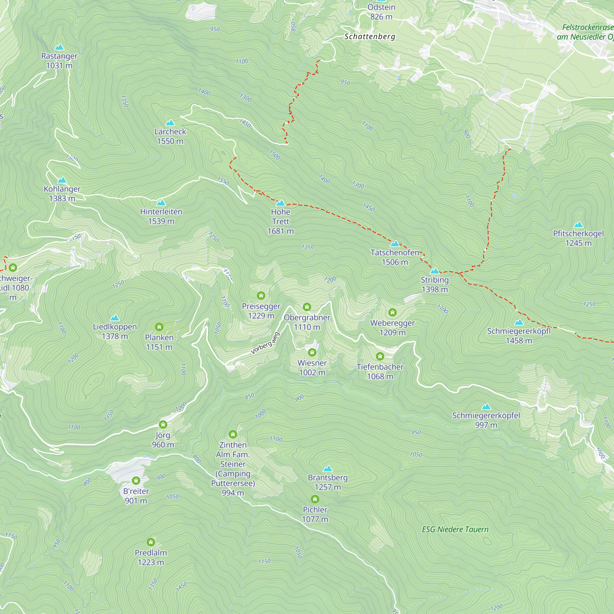 Obergrabner map