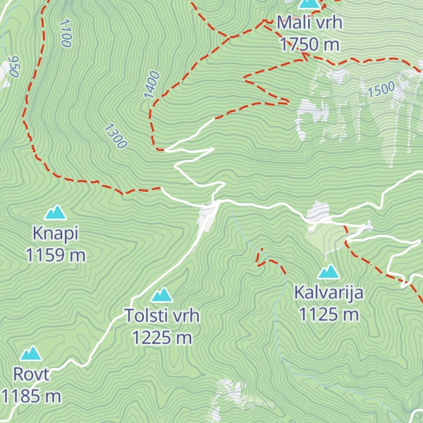 Map of Tomčeva koča