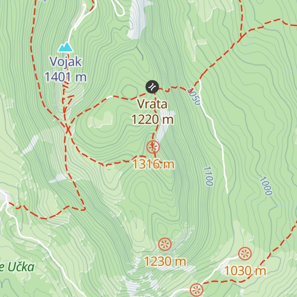 Map of Suhi vrh