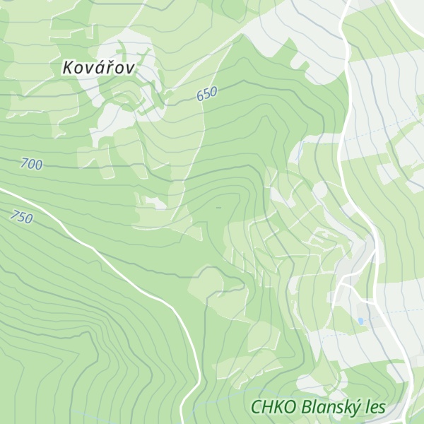 Map of Lesík